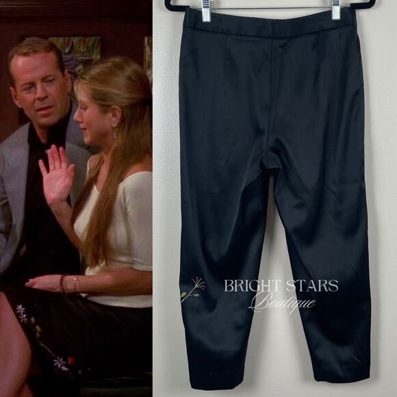 Rare Embroidered Cropped Pants ALT ASO Rachel Green Friends & Monica ALT - Picture 2 of 7